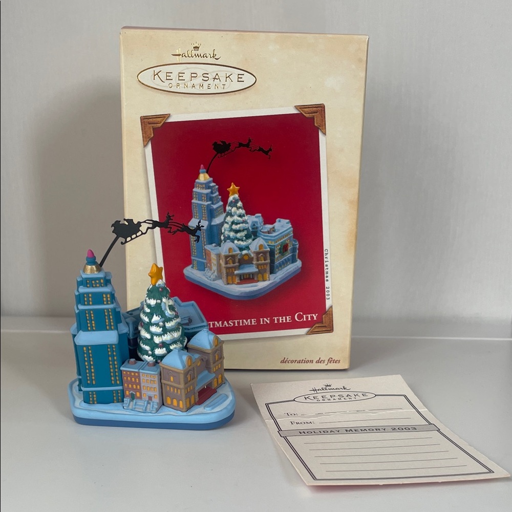Vintage 2003 Hallmark Christmastime In The City .  Brand new in box not hung